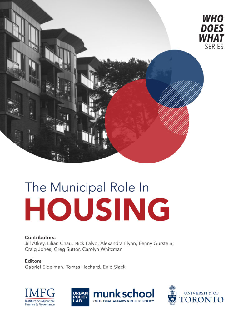 Cover of the Municipal Role in Housing Report